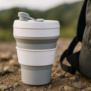 11 Collapsible Coffee Cup Silicone Portable Travel Mug With Lid Leakproof Expandable Drinking Cup For Outdoor Backpacking Camping