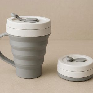 18 Portable Collapsible Coffee Cup Flexible Silicone Travel Mug Expandable Drinking Tumbler For Everyday Commute Camping Hiking Trips