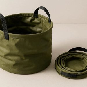2 Foldable Water Bucket Space Saving Multi Purpose Container For Travel Hiking Fishing Camping Pail Storage Bags