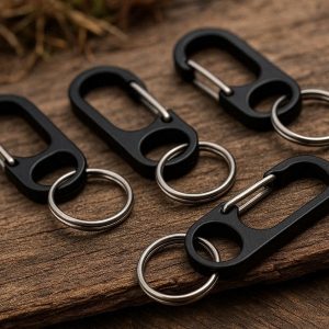 23 Portable Mini Carabiner Tough Spring Snap Hooks Space Saving Key Ring Clips For Outdoor Adventure Camping Travel