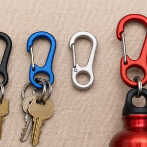 25 Multifunctional Mini Hooks Lightweight Aluminum Hanging Buckles Portable Key Clips For Travel Camping Backpack Hiking Water Bottles
