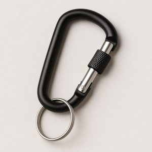 Small Hanging Carabiner With Secure Gate Lightweight Key Ring Clips Portable Utility Buckles For Home Camping Travel
