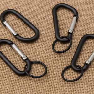 Portable Small Carabiner Clips Durable Hanging Hooks Versatile Key Ring Buckles For Outdoor Activities Backpack Travel Camping